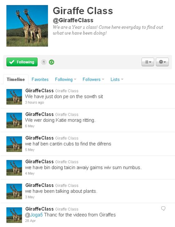 Giraffe Class on Twitter