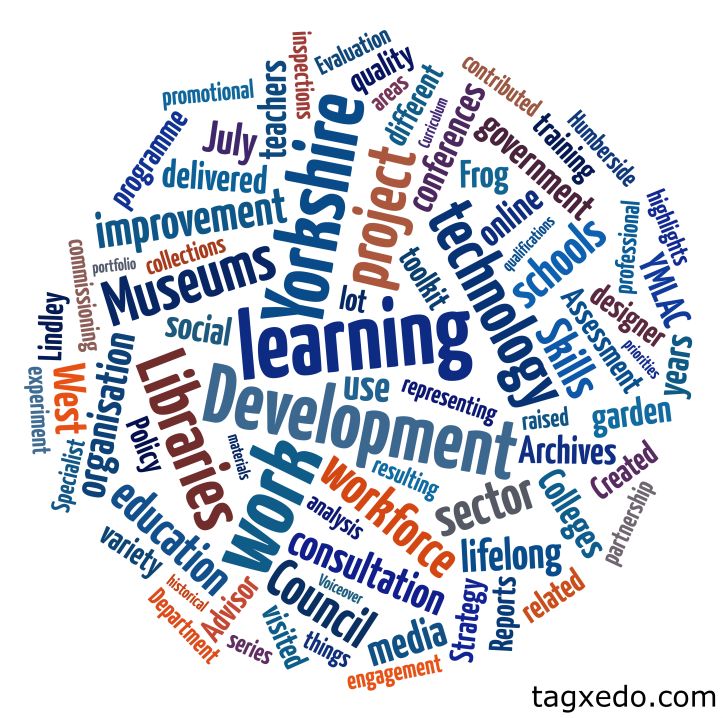 I made this tag cloud using Tagxedo (a free tool)