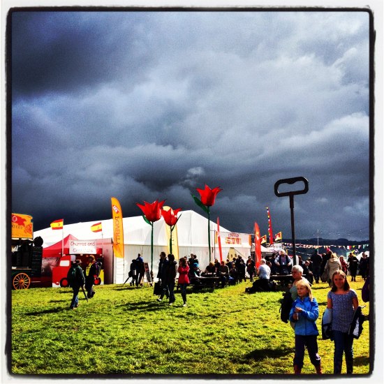 The sunshine before the storm on Saturday at Greenbelt 2012