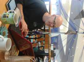 Fr Simon tweeting the service