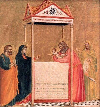 Presentation of Christ in the Temple Attributed to Giotto [Public domain], via Wikimedia Commons